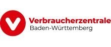 Logo der Verbraucherzentrale Baden-Württemberg mit weißer Schrift auf rotem Grund und schwarzer geschwungener Schrift auf weißem Grund Logo der Verbraucherzentrale Baden-Württemberg mit weißer Schrift auf rotem Grund und schwarzer geschwungener Schrift auf weißem Grund